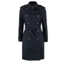 Sophie Hulme Women's Brass Trench - Navy Image 1