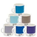 Pantone Universe Set of 6 Espresso Cups - Mixed Blues Image 1