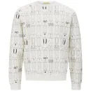 Peter Jensen Men's Rabbit Repeat Jersey Sweatshirt - White