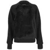 Christopher Raeburn Women's Fur Front Raglan Sweatshirt - Black Seal/Black - Image 1