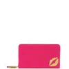 Lulu Guinness Grainy Leather Continental Wallet - Shocking Pink - Image 1