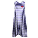 Sonia by Sonia Rykiel Women's Stripe Maxi Jersey Dress - Blue/White