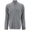 Oliver Spencer Men's Button Down Patterned Shirt - Slade Grey - Image 1