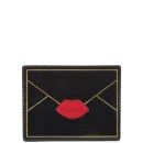 Lulu Guinness Patent Envelope Card Holder - Black Image 1