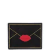 Lulu Guinness Patent Envelope Card Holder - Black - Image 1