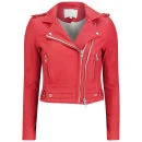 IRO Women's Leather Luiga Jacket - Red Image 1