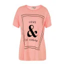 Wildfox Women's Love T-Shirt - Teen Dream Pink Image 1