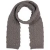 Johnstons of Elgin Cable Knit Cashmere Scarf - Driftwood - Image 1