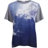 Draw In Light Women's Fluffy Clouds Unisex Silk T-Shirt - Digi On Grey - Image 1
