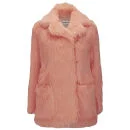 See By Chloé Women's Faux Fur Coat - Peach