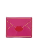 Lulu Guinness Patent Envelope Card Holder - Shocking Pink