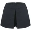 Victoria Beckham Women's Front Pleat Shorts - Navy - Image 1