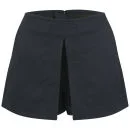 Victoria Beckham Women's Front Pleat Shorts - Navy Image 1