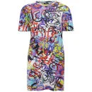 McQ Alexander McQueen Women's Graffiti Print T-Shirt Dress - Multi