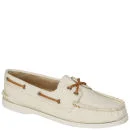 Sperry Women's AO 2-Eye Twill Boat Shoes - White Image 1
