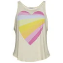 Wildfox Women's Over The Rainbow Heart Cassidy Tank - Champagne
