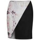 Finders Keepers Women's Around The World Skirt - Rose Print/Black
