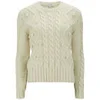 Carven Women's Cable Knit Jumper - Cream - Image 1