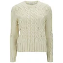 Carven Women's Cable Knit Jumper - Cream Image 1