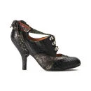 Vivienne Westwood Red Label Women's Lace Gillie Heeled Leather Court Shoes - Black/Gold Image 1