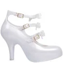 Vivienne Westwood for Melissa Women's 3 Strap Elevated Bow Heels - Pearl Image 1