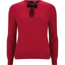 Love Moschino Women's Front Bow Knitted Jumper - Red