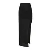 Helmut Lang Women's Kinetic Jersey Maxi Skirt - Black - Image 1