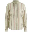 Maison Scotch Women's Silk Stripe Shirt - Cream/Pink
