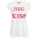 Zoe Karssen Women's Big Kiss T-Shirt - White Image 1