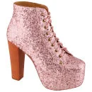 Jeffrey Campbell Women's Lita Boots- Rose Glitter Image 1