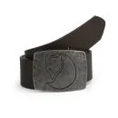 Fjallraven Men's Murena Silver Leather Belt - Brown Image 1