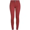 April, May Women's SKYE Skyler Leather Trousers - Cherry - Image 1