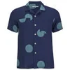 YMC Men's Spot Collar Shirt - Indigo - Image 1