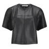 T by Alexander Wang Women's Shiny Boxy T-Shirt - Black - Image 1