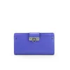 MILLY Bryant Collection Leather Continental Wallet - Blue - Image 1
