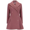 Carven Women's Caban Woollen Buttoned Coat - Old Pink - Image 1