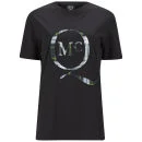 McQ Alexander McQueen Women's Boyfriend Tartan Logo T-Shirt - Black Image 1