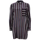 Joseph Women's Stripe Loose Silk Shirt Dress - Multi Image 1