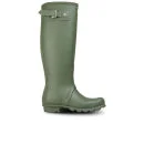 Hunter Unisex Original Leather Lined Tall Boots - Vintage Green