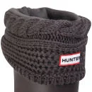 Hunter Women's Moss Cable Welly Socks - Graphite