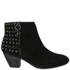 Ash Women's Nevada Studded Heeled Suede Ankle Boots - Black - Image 1