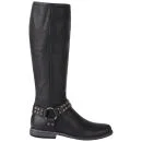 Frye Women's Phillip Studded Harness Tall Leather Boots - Black