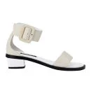 Senso Women's Jolie I Croc Leather Heeled Sandals - White