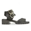 Miista Women's Patti Leather Sandals - Black - Image 1
