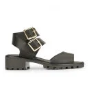 Miista Women's Patti Leather Sandals - Black