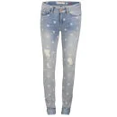 Marc by Marc Jacobs Women's Rolled Mid Rise Slim Fit Jeans - Lily Dot - W25