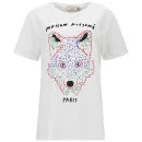 Maison Kitsuné Women's Fox Print Logo T-Shirt - Optical White Image 1