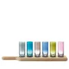 LSA Paddle Vodka Set and Oak Paddle - Assorted Colours (40cm) - Image 1