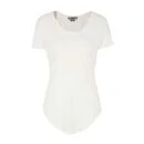 Helmut Lang Women's Kinetic Jersey Scoop Neck T-Shirt - Optic White