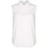 Victoria Beckham Women's Zip Back Woven Shirt - White - Image 1